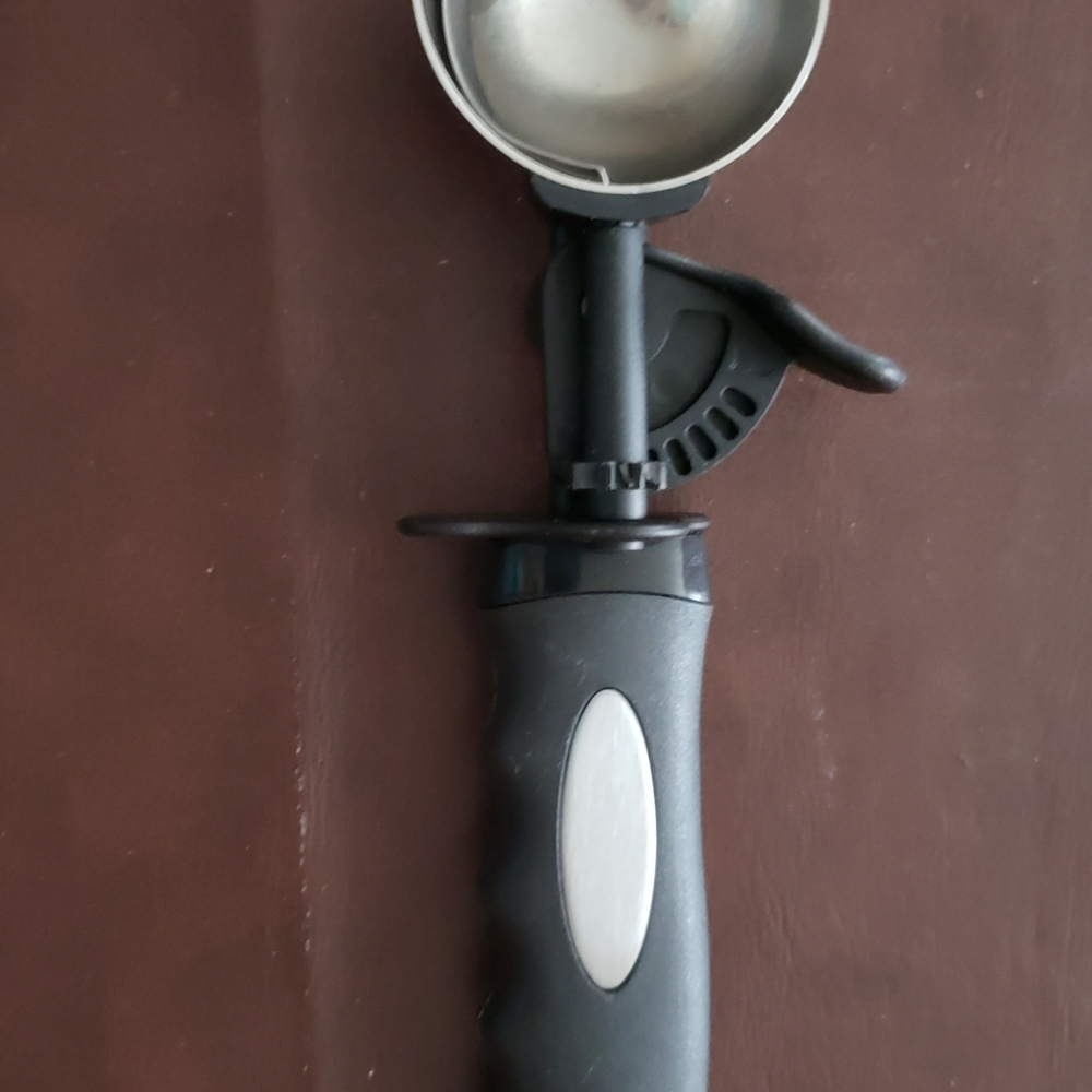 Black and Silver Ice Cream Scoop